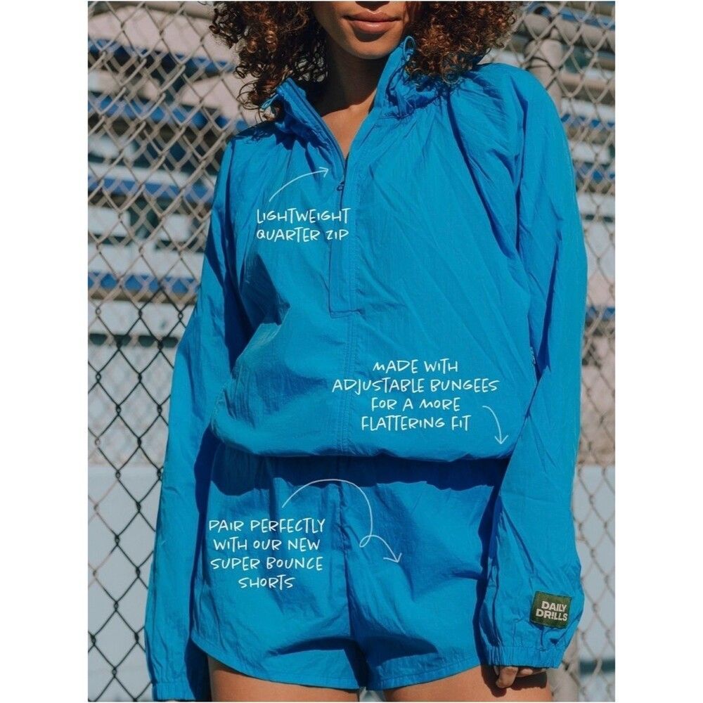 Daily Drills Jacket and Shorts Set Tide